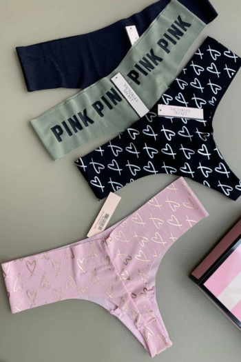 бесшовное белье трусики Victorias secret